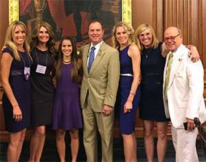 Dianne and her sisters spend time with Rep. Adam Schiff of California during Advocacy Day 2015. 
