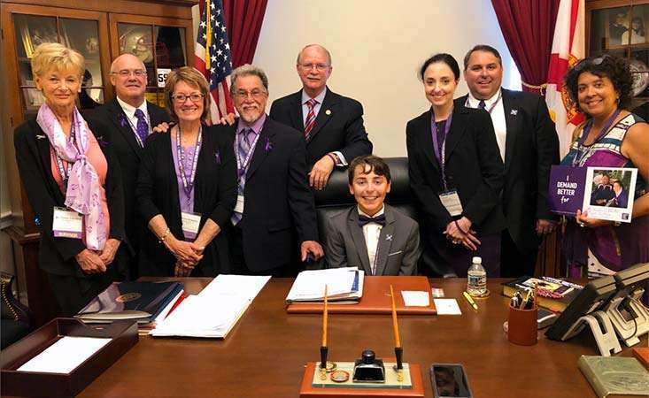Teen pancreatic cancer advocate sits in U.S. Congress member’s office during Advocacy Day