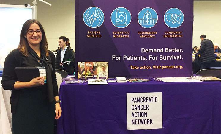 Exhibit booth at the 2019 Gastrointestinal Cancers Symposium highlights PanCAN’s programs
