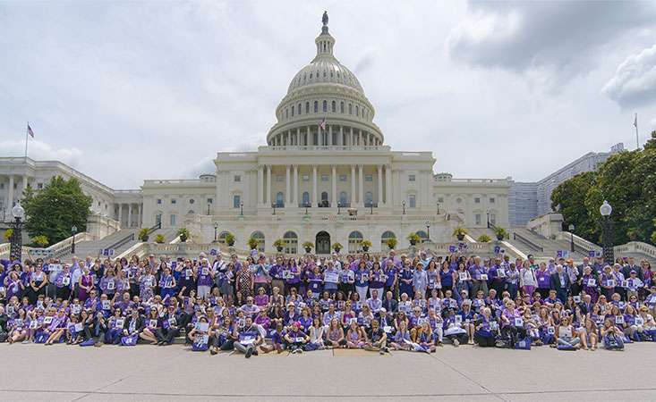Advocates at the U.S. Capitol for Pancreatic Cancer Action Network’s Pancreatic Cancer Advocacy Day