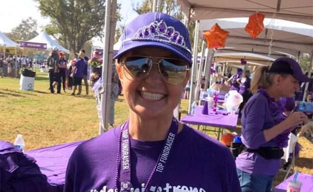 Dawnie Young, pancreatic cancer survivor at 5K walk/run event in Orange County, California